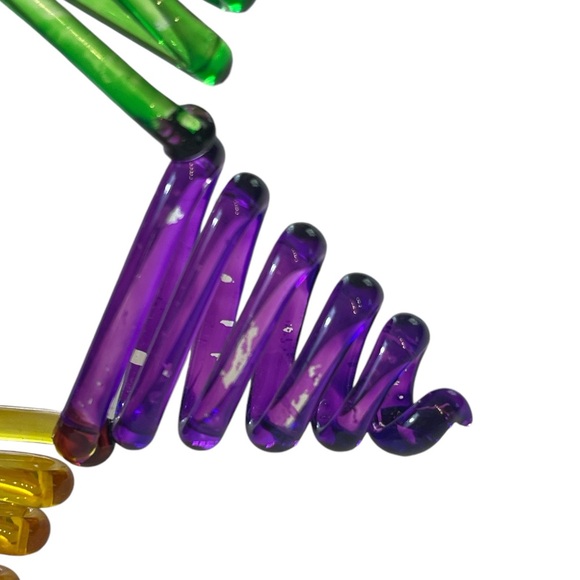 Pier 1 Star Ornament Glass Multi Colored - Picture 8 of 9